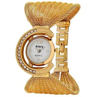                       VASA.  FHKWGLORYGOLD1112 Analog Watch - For Girls, Women                                              