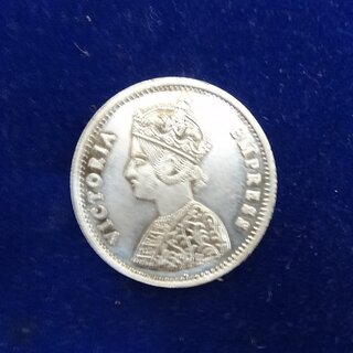 Very Rare Old Victoria Empress Silver Color Coin