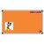Orange Sporty Magnetic Notice Board (3 feet x 2 feet) by BoardRite