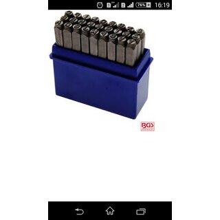 Letter punch set of 27 pcs 3 mm