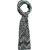 Black And White Print With Green Border Stole For Girls By Slover