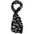 Black And White Printed Stole For Girls By Slover