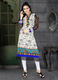 Black And White Designer Kurti