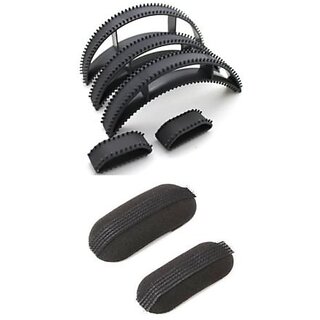 Buy Hair clip Volumizing Puff Maker Party Hairdos Women Hair Style Maker-  Set Of 5 plus set of 2 hair puff chimti hair clip Online @ ₹206 from  ShopClues