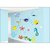 EJA Art Fish Aquarium Covering Area 180 x 120 Cms Multi Color Sticker