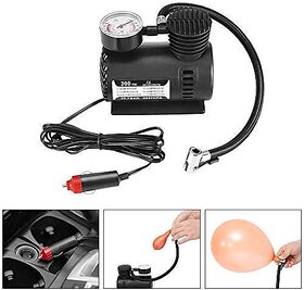 YOGI 12 Volt Mini Air Compressor Pump for Car & Motor Bike-Black Color.