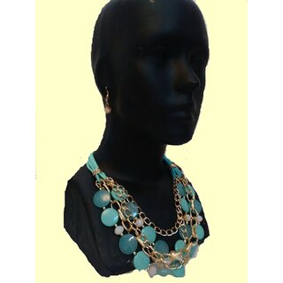                       Pretty Blue Stone necklace.                                              