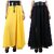 Raabta yellow  Black Long skirt with Belt set of two