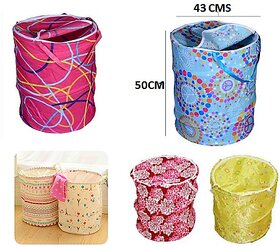 Kudos Round Polyester Laundry Bag pack of 1 ( Small Size )