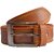 Brown Leatherite Belt With Pin-Hole Buckle