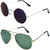 Zyaden Combo of Round And Clubmaster Sunglasses (Combo-211)