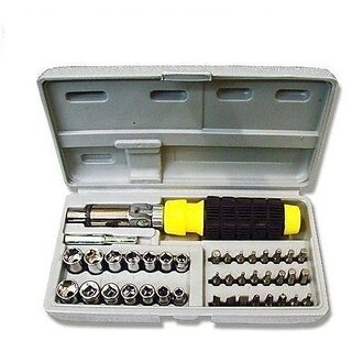 41 Pcs Screwdriver Kit (Combination Tool Set With Bits and Sockets)