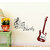 Wallstick  ' Relaxing Classical Guitar ' Wall Sticker (Vinyl, 90 cm x 70 cm, Multicolor) 57-WL-0042