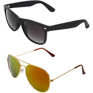 Zyaden Combo of Wayfarer Sunglasses  Aviator Sunglasses (Combo-4)