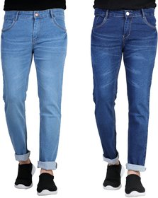 Ragzo Men's Slim Fit Multicolor Jeans