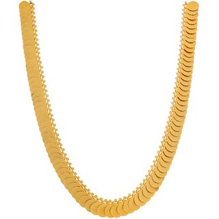 Golden Laxmi coin long necklace