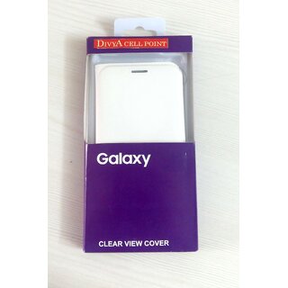 Divya's Samsung Core Prime G360 White Flip Cover
