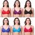 3 BRA  Non Wired Cotton Fabric  Non Padded Womens Full Cup Bra