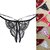 Manufacturer Black Butterfly Lace Poly Viscose String Seamless Panty