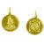 Mahamritunjaya Yantra Pendant In Copper- Gold Plated Blessed And Energized Locke