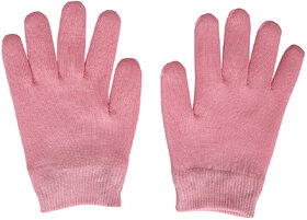 Importikah Pink Moisturize Gel Spa Gloves Soften Repair Cracked Skin Treatment (Pink)