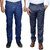 IndiWeavesMen's Regular Fit Denim Jeans with Rayon Formal Trouser Combo Pack Of -2