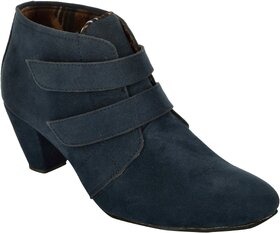 Exotique Womens Blue Casual Boots(EL0031BL)