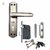 ATOM 606 Black Silver finish Mortise pair with Double stage lock 3 Keys