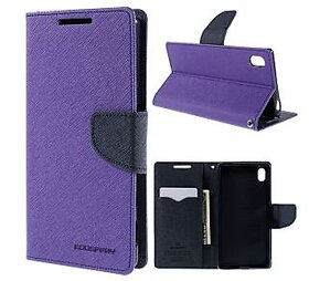 Mercury Wallet Case Cover For Lenovo K4 Note (Purpel)