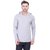 Bi Fashion Men's Grey Hooded Full Sleeve Cotton Plain T-Shirt