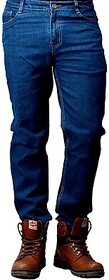 Masterly Men's Regular Fit Sky Blue Jeans