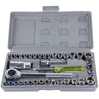 Aiwa 40pc Multi Purpose Combination Socket Wrench Set