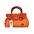 Imported PU Leather Shoulder  Hand Bag For Women Orange