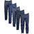 IndiWeaves Men's Rayon Formal Trousers (Pack of 5)_Gray::Blue::Gray::Gray::Gray_Size: 30