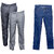 Indiweaves Men's 2 Formal Rayon Trousers and 1 Tullis Denim Jeans (Pack 2 Trousers and 1 Jeans)_Gray::Gray::Blue_30
