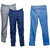 Indiweaves Men's 2 Formal Rayon Trousers and 1 Tullis Denim Jeans (Pack 2 Trousers and 1 Jeans)_Gray::Blue::Blue_30
