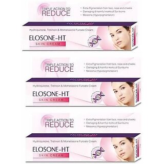 Elosone-Ht Cream Remove Dark Spots (pack of 3 pcs.) 25 gm each. Elosone-Ht Cream Remove Dark Spots (pack of 3 pcs.) 25 gm each.