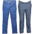 Indiweaves Men's 1 Formal Trouser and 1 Tullis Denim Jeans Combo Offer (Pack 1 Jeans and 1 Trouser)_Gray::Blue_Size:30