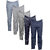 IndiWeaves Men's Rayon Formal Trousers (Pack of 5)_Gray::Gray::Gray::Gray::Gray_Size: 30