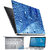 FineArts Water Drop Blue 4 in 1 Laptop Skin Pack with Screen Guard, Key Protector and Palmrest Skin