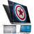 FineArts Captain America Logo 4 in 1 Laptop Skin Pack with Screen Guard, Key Protector and Palmrest Skin
