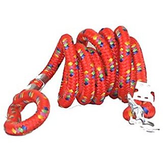 PETHUB High Quality And Stylish Dog Cord leash Medium-Red