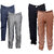 Indiweaves Mens 2 Rayon Formal Trousers and 2 Lower/Track Pants Combo Offer (Pack of 4)_Gray::Gray::Gray::Brown_Size: 38 Lower- Free Size
