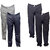 Indiweaves Mens 2 Rayon Formal Trousers and 2 Lower/Track Pants Combo Offer (Pack of 4)_Gray::Gray::Black::Black_Size: 38 Lower- Free Size