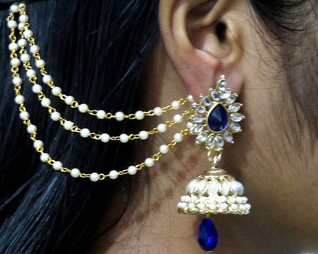 Buy Blue Earrings Online in India at Blingvine