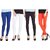 Neemka pack of four Multicolor cotten blend Womens Leggings