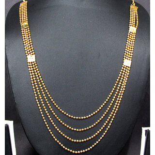Fully Golden 4 Line Necklace Fully Golden 4 Line Necklace