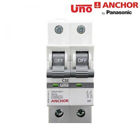 Anchor Uno 32A Dp C Type Mcb