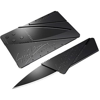 Generic Black Sharp Slim Credit Card and Kitchen Knife