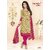 Shreejee Women's Unstitched Galaxy Cotton Dress Material Cream Pink 5303
